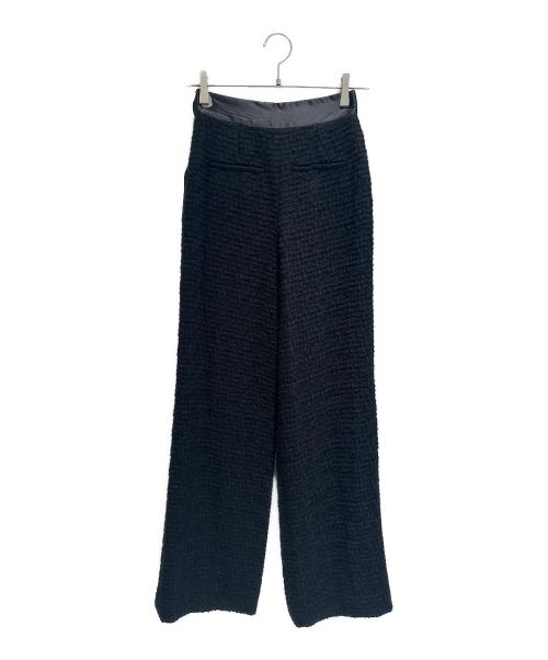 CHANEL（シャネル）CHANEL (シャネル) ツイードパンツ ブラック サイズ:34の古着・服飾アイテム