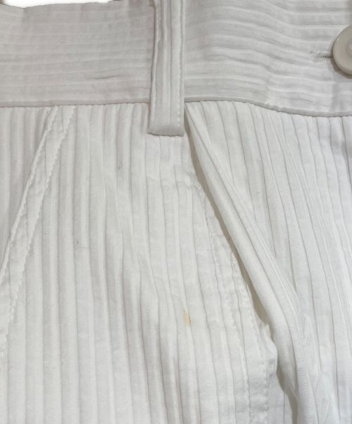 CHANEL（シャネル）CHANEL (シャネル) ココボタンワイドパンツ ホワイト サイズ:34の古着・服飾アイテム