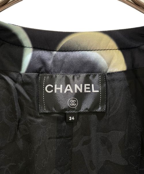 CHANEL（シャネル）CHANEL (シャネル) ノーカラージャケット ブラック サイズ:34の古着・服飾アイテム
