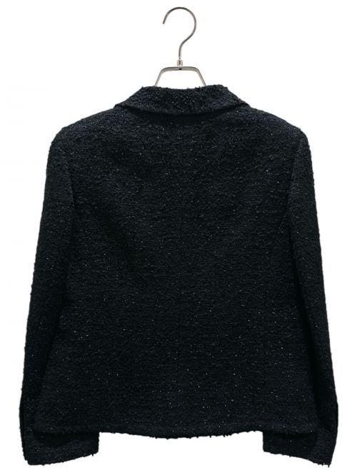 CHANEL（シャネル）CHANEL (シャネル) ツイードジャケット ブラック サイズ:34の古着・服飾アイテム