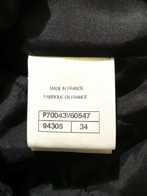 CHANEL（シャネル）CHANEL (シャネル) ツイードジャケット ブラック サイズ:34の古着・服飾アイテム