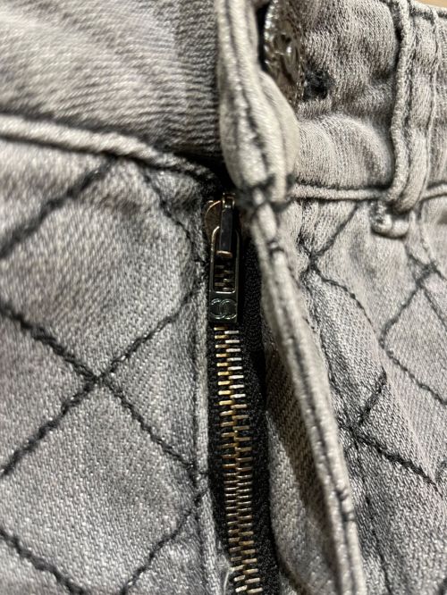CHANEL（シャネル）CHANEL (シャネル) ココボタンマトラッセカラーデニム グレー サイズ:34の古着・服飾アイテム