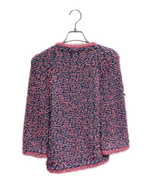 CHANEL（シャネル）CHANEL (シャネル) ツイードジャケット ピンク×ブルー サイズ:34の古着・服飾アイテム