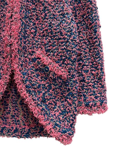CHANEL（シャネル）CHANEL (シャネル) ツイードジャケット ピンク×ブルー サイズ:34の古着・服飾アイテム