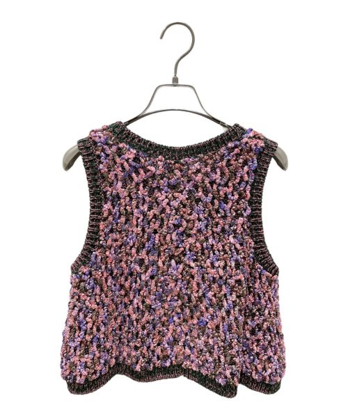 CHANEL（シャネル）CHANEL (シャネル) ツイードベスト ピンク サイズ:34/36の古着・服飾アイテム