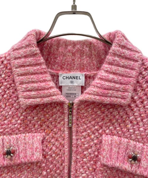 CHANEL（シャネル）CHANEL (シャネル) ツイードジャケット ピンク サイズ:34の古着・服飾アイテム