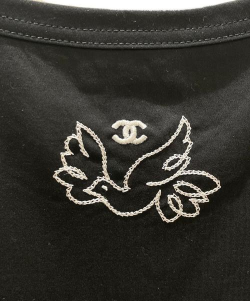 CHANEL（シャネル）CHANEL (シャネル) ジャン・コクトーココマークカットソー ブラック サイズ:Sの古着・服飾アイテム