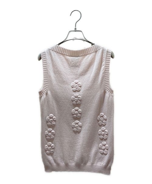 CHANEL（シャネル）CHANEL (シャネル) カシミヤニットベスト ピンク サイズ:34の古着・服飾アイテム