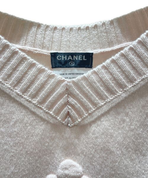 CHANEL（シャネル）CHANEL (シャネル) カシミヤニットベスト ピンク サイズ:34の古着・服飾アイテム