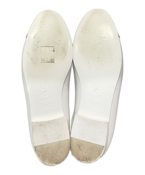 CHANEL（シャネル）CHANEL (シャネル) バレリーナパンプス ホワイト サイズ:351/2の古着・服飾アイテム