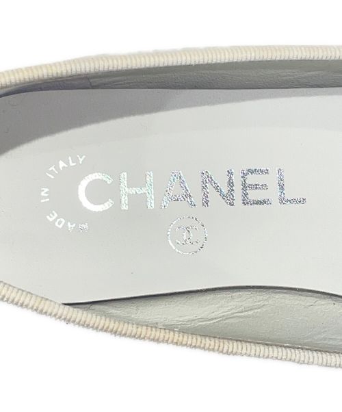 CHANEL（シャネル）CHANEL (シャネル) バレリーナパンプス ホワイト サイズ:351/2の古着・服飾アイテム