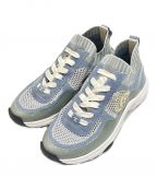 CHANELシャネル）の古着「Knit Sneakers」｜スカイブルー