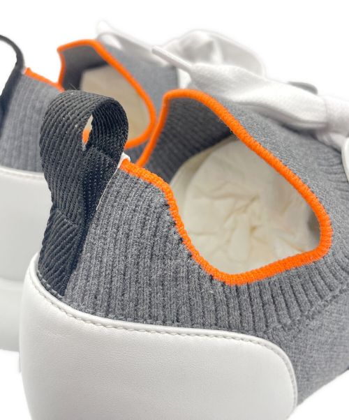 HERMES（エルメス）HERMES (エルメス) Gris Crew 43 Sneaker Shoes ブラック×ホワイト サイズ:41 1/2の古着・服飾アイテム
