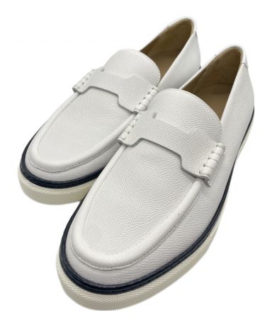 美品 HERMES エルメス ギヨーム 8E スリッポン レザー 中古・古着通販】HERMES (エルメス) ギヨーム モカシンスリッポン