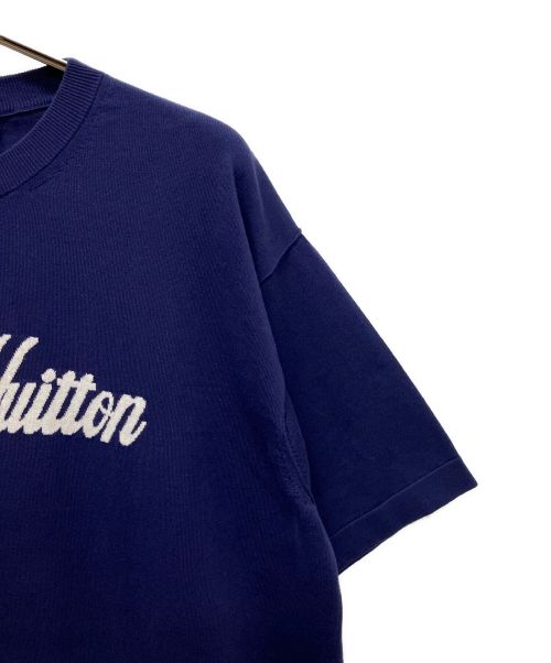 LOUIS VUITTON（ルイ ヴィトン）LOUIS VUITTON (ルイ ヴィトン) グラフィックロゴニットTシャツ ネイビー サイズ:L 未使用品の古着・服飾アイテム