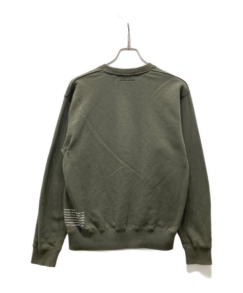 WIND AND SEA（ウィンダンシー）WIND AND SEA (ウィンダンシー) 反転ロゴスウェット オリーブ サイズ:Sの古着・服飾アイテム