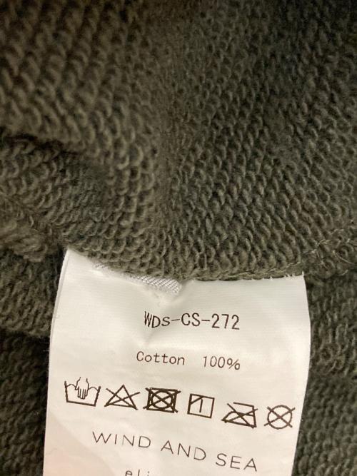WIND AND SEA（ウィンダンシー）WIND AND SEA (ウィンダンシー) 反転ロゴスウェット オリーブ サイズ:Sの古着・服飾アイテム