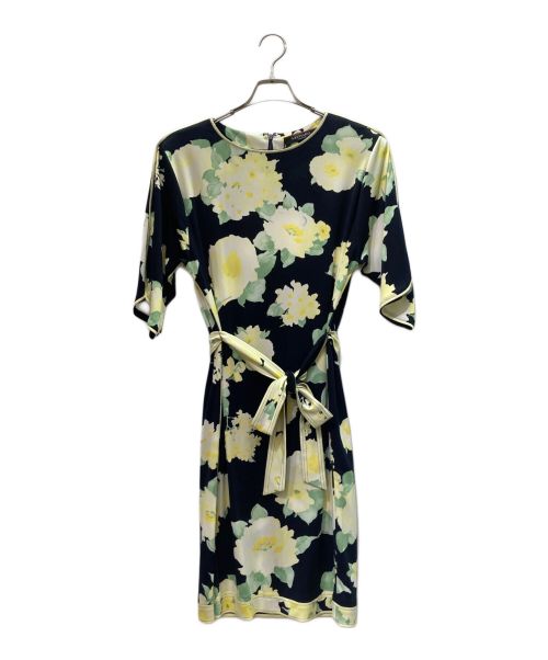 LAONARD（レオナード）LAONARD (レオナール) 花柄 ワンピース ブラック サイズ:36の古着・服飾アイテム