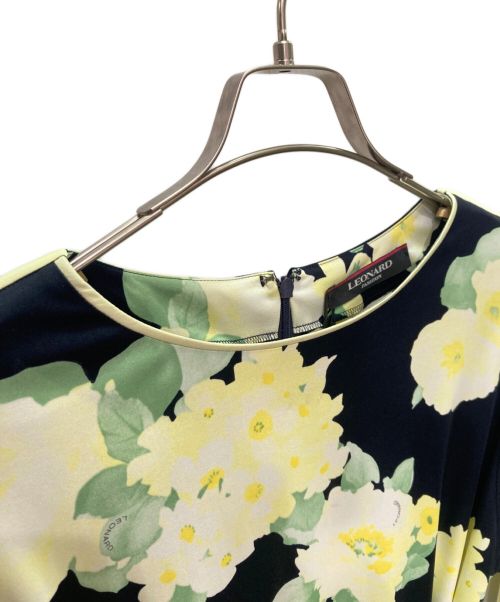 LAONARD（レオナード）LAONARD (レオナール) 花柄 ワンピース ブラック サイズ:36の古着・服飾アイテム