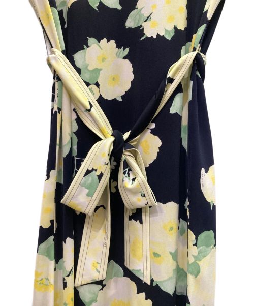 LAONARD（レオナード）LAONARD (レオナール) 花柄 ワンピース ブラック サイズ:36の古着・服飾アイテム