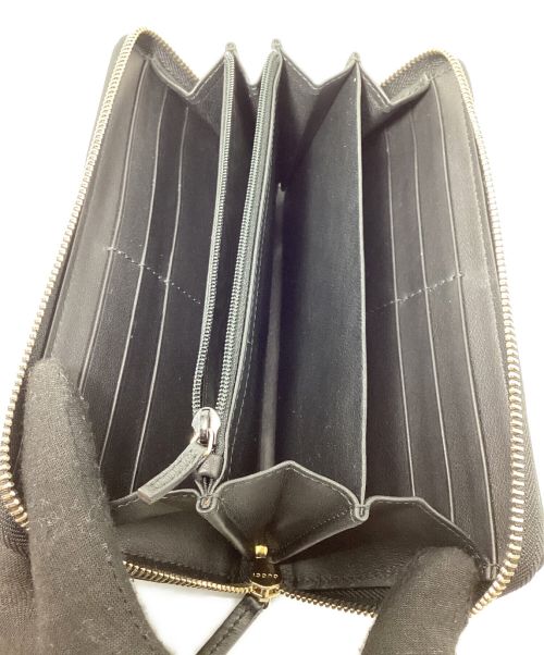 GUCCI（グッチ）GUCCI (グッチ) ラウンドファスナー マイクロシマ（Round Zipper Micro issima） ブラック サイズ:-の古着・服飾アイテム