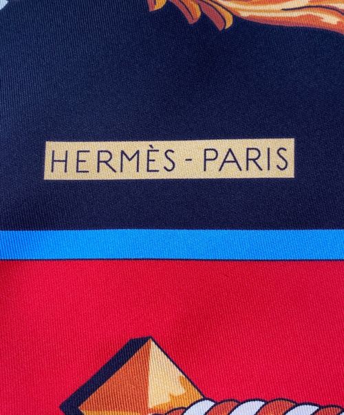 HERMES（エルメス）HERMES (エルメス) マキシツイリー ブルー×レッドの古着・服飾アイテム