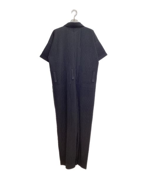 HOMME PLISSE ISSEY MIYAKE（オム プリッセ イッセイ ミヤケ）HOMME PLISSE ISSEY MIYAKE (オムプリッセ イッセイ ミヤケ) プリーツジャンプスーツ ブラック サイズ:1の古着・服飾アイテム