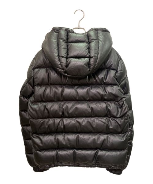MONCLER（モンクレール）MONCLER (モンクレール) GEBROULAZ/ラムレザー ダウンジャケット ブラック サイズ:3の古着・服飾アイテム