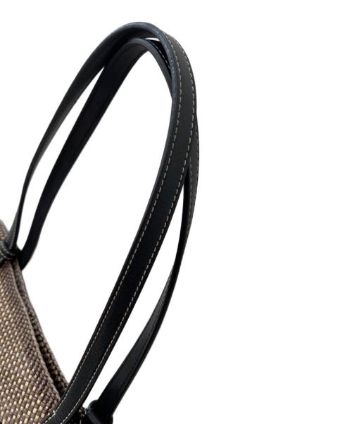 LOEWE（ロエベ）LOEWE (ロエベ) スクエアバスケットバッグ ブラック×ベージュの古着・服飾アイテム