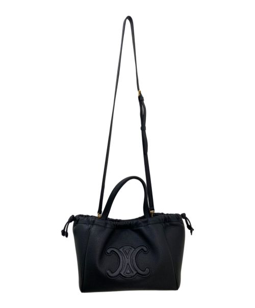 CELINE（セリーヌ）CELINE (セリーヌ) スモールカバ ドローストリング ブラックの古着・服飾アイテム