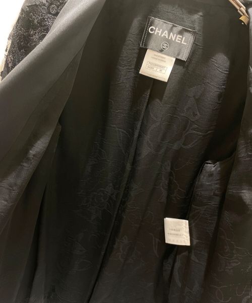 CHANEL（シャネル）CHANEL (シャネル) レーステーラードジャケット ブラック サイズ:36の古着・服飾アイテム
