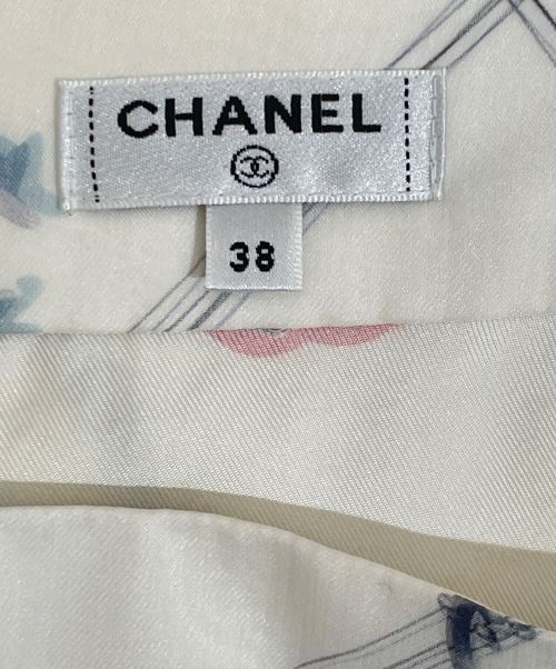 CHANEL（シャネル）CHANEL (シャネル) ロングスカート ホワイト サイズ:38の古着・服飾アイテム