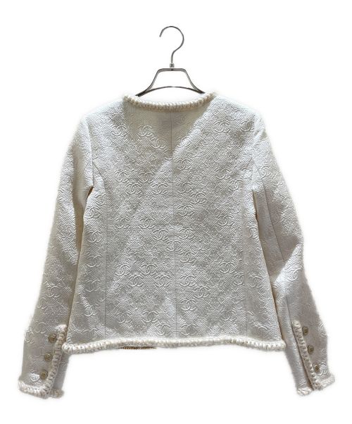 CHANEL（シャネル）CHANEL (シャネル) ツイードジャケット ホワイト サイズ:36の古着・服飾アイテム