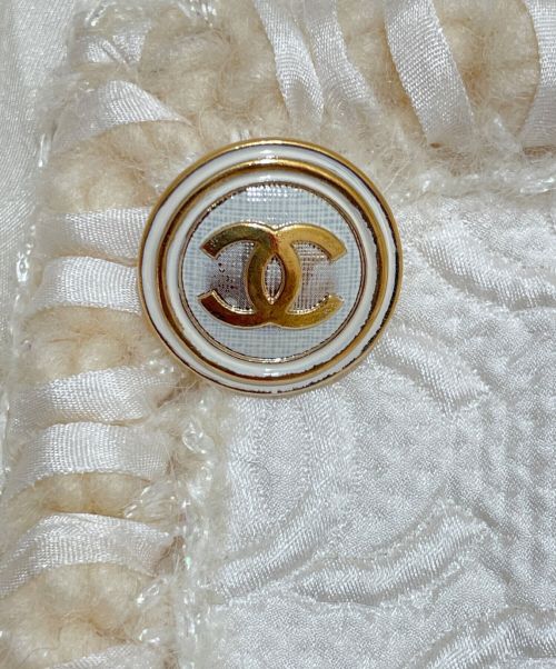 CHANEL（シャネル）CHANEL (シャネル) ツイードジャケット ホワイト サイズ:36の古着・服飾アイテム