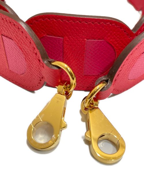 HERMES（エルメス）HERMES (エルメス) ショルダーストラップ/バンドリエール レッド×ピンク サイズ:‐の古着・服飾アイテム