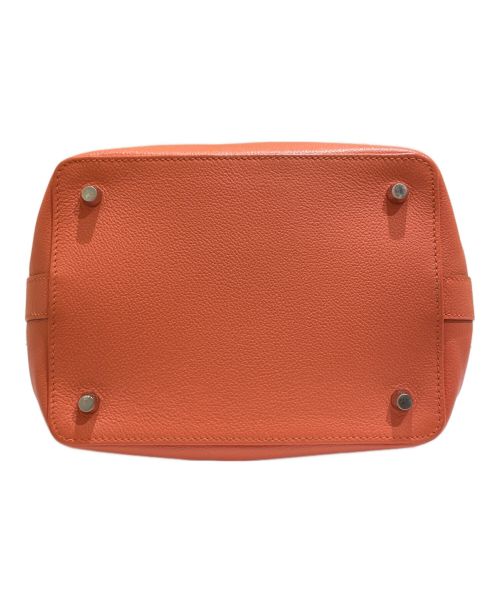 HERMES（エルメス）HERMES (エルメス) ツールボックス20 ピンク×シルバー金具 サイズ:20　　の古着・服飾アイテム