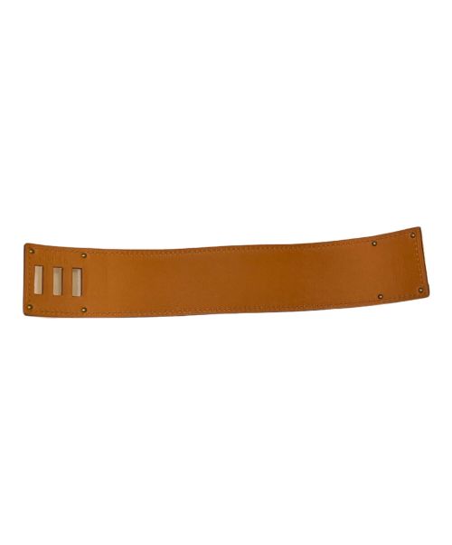 HERMES（エルメス）HERMES (エルメス) ケリードッグバングル ブラウンの古着・服飾アイテム