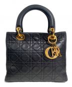 Christian Diorクリスチャン ディオール）の古着「LADY DIOR(レディディオール)/ハンドバッグ」｜ブラック