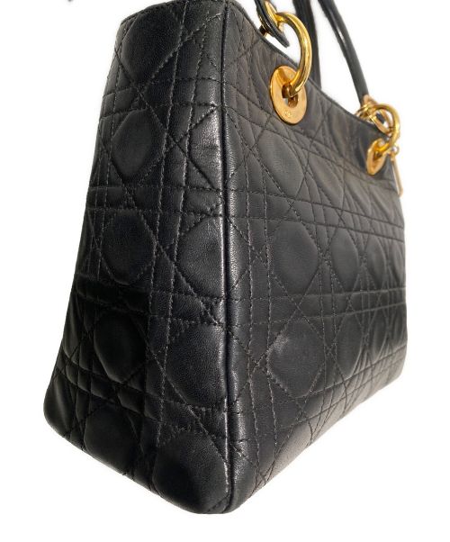 Christian Dior（クリスチャン ディオール）Christian Dior (クリスチャン ディオール) LADY DIOR(レディディオール)/ハンドバッグ ブラック サイズ:MEDIUMの古着・服飾アイテム