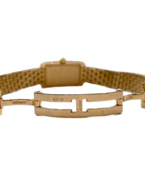 Cartier（カルティエ）Cartier (カルティエ) タンクアメリカン ベゼルダイヤ シルバー文字盤の古着・服飾アイテム