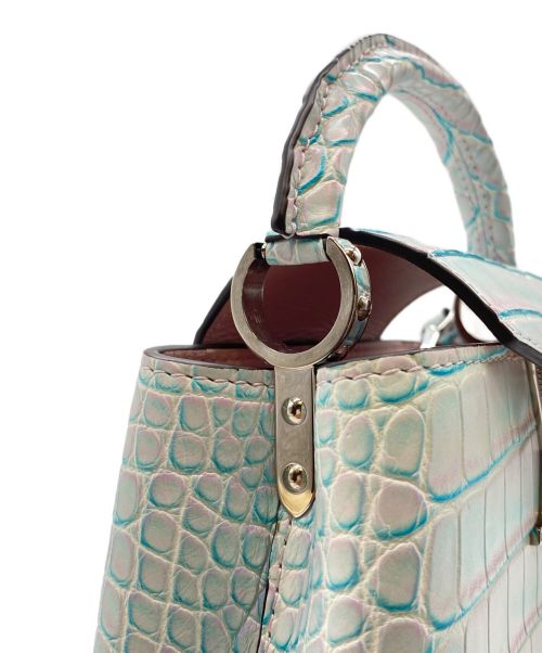 LOUIS VUITTON（ルイ ヴィトン）LOUIS VUITTON (ルイ ヴィトン) カプシーヌ MINI スカイブルー サイズ:20㎝の古着・服飾アイテム