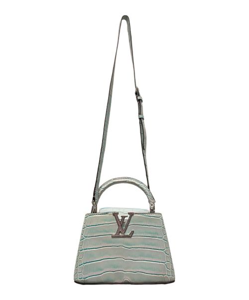 LOUIS VUITTON（ルイ ヴィトン）LOUIS VUITTON (ルイ ヴィトン) カプシーヌ MINI スカイブルー サイズ:20㎝の古着・服飾アイテム