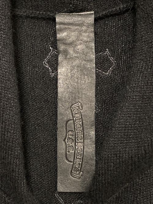 CHROME HEARTS（クロムハーツ）CHROME HEARTS (クロムハーツ) カシミヤジップニットベスト ブラック サイズ:Lの古着・服飾アイテム