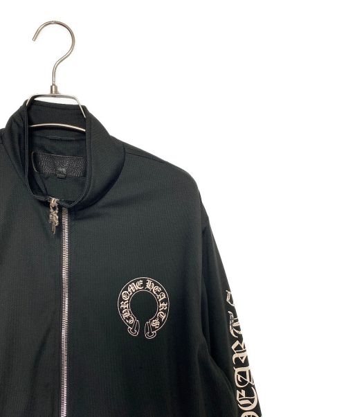 CHROME HEARTS（クロムハーツ）CHROME HEARTS (クロムハーツ) レザーパイピングトラックジャケット ブラック サイズ:XLの古着・服飾アイテム
