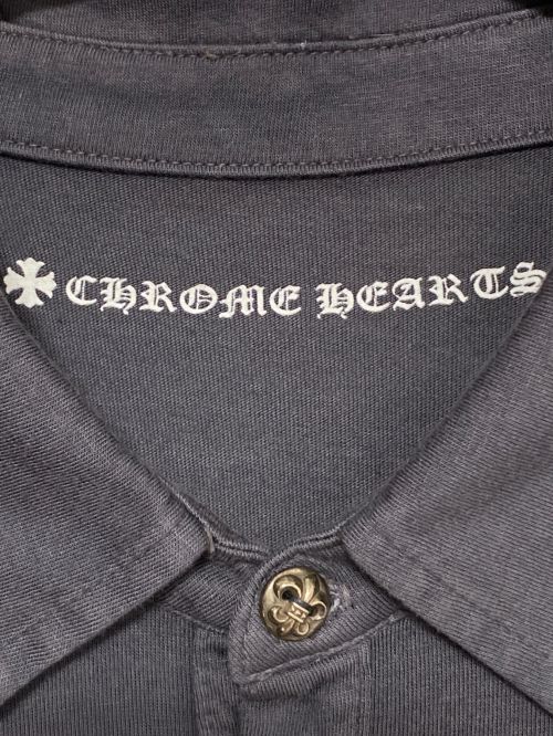 CHROME HEARTS（クロムハーツ）CHROME HEARTS (クロムハーツ) ポロシャツ グレー サイズ:Lの古着・服飾アイテム
