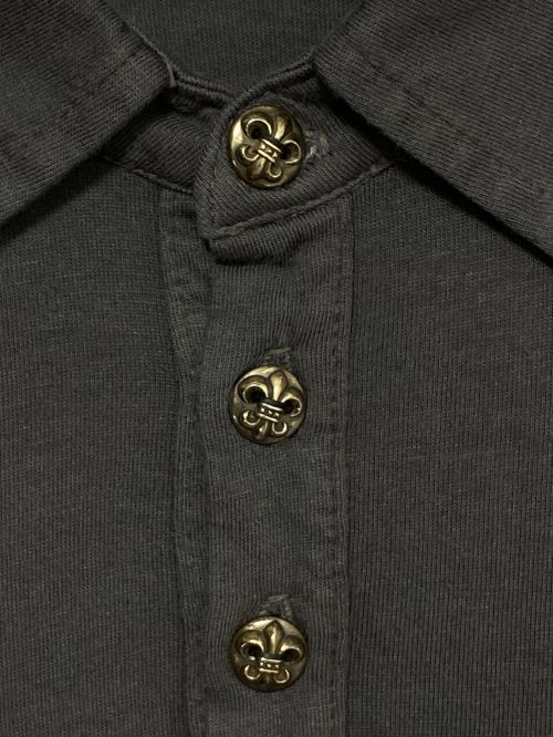 CHROME HEARTS（クロムハーツ）CHROME HEARTS (クロムハーツ) ポロシャツ グレー サイズ:Lの古着・服飾アイテム