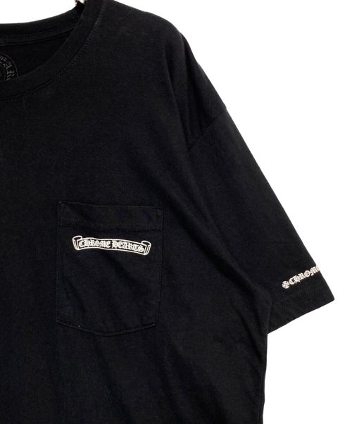 CHROME HEARTS（クロムハーツ）CHROME HEARTS (クロムハーツ) ロゴポケットTシャツ ブラック サイズ:XLの古着・服飾アイテム