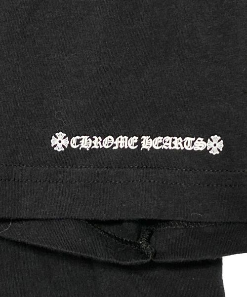 CHROME HEARTS（クロムハーツ）CHROME HEARTS (クロムハーツ) ネックロゴポケットTシャツ ブラック サイズ:XLの古着・服飾アイテム