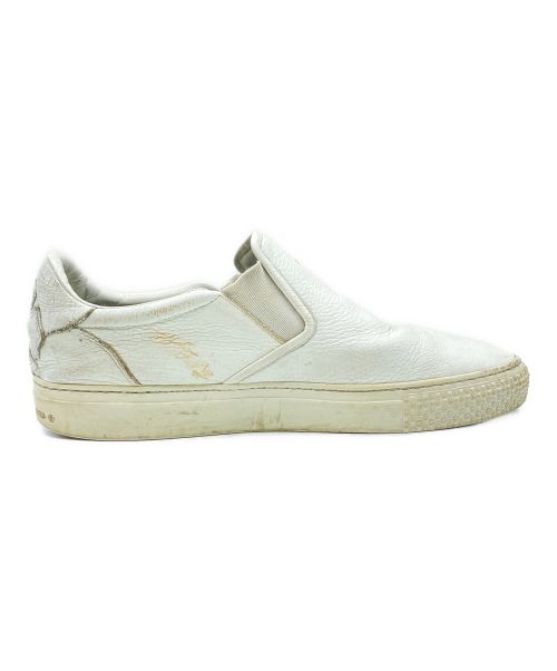 CHROME HEARTS（クロムハーツ）CHROME HEARTS (クロムハーツ) レザースリッポン ホワイト サイズ:43の古着・服飾アイテム