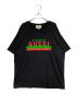 GUCCI（グッチ）の古着「プリントロゴオーバーサイズTシャツ」｜ブラック